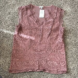 NWT Women’s BKE lace blouse tank top